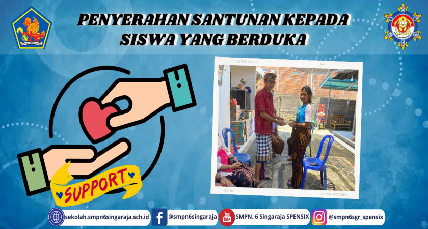 PENYERAHAN SANTUNAN KEPADA SISWA YANG BERDUKA