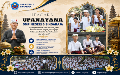 ‎Menyucikan Diri, Menuntun Langkah Menuju Cahaya Ilmu: Upacara Upanayana Peserta Didik Baru SMP Negeri 6 Singaraja