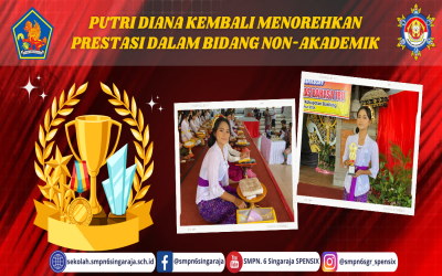 PUTRI DIANA KEMBALI MENOREHKAN PRESTASI DALAM BIDANG NON-AKADEMIK